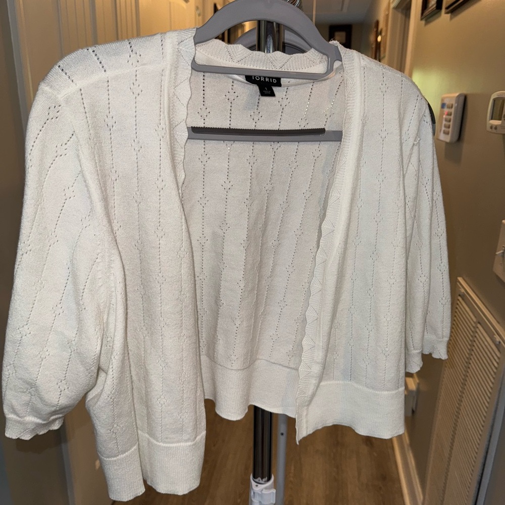 Torrid Women's Ivory Cardigan